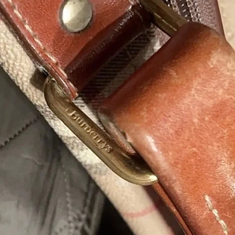 BURBERRY Nova Check Laptop Messenger Crossbody Bag Suitcase Weekend Travel Bag - Picture 17 of 17